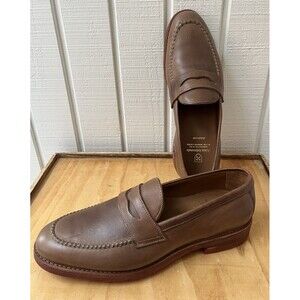 Allen Edmonds Addison Tan/Brown Penny Loafer Sz 10